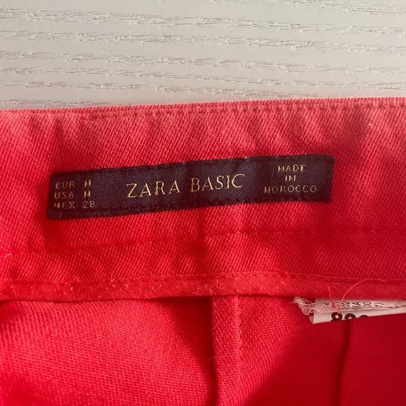 Red Zara Pencil Skirt - Picture 4 of 5